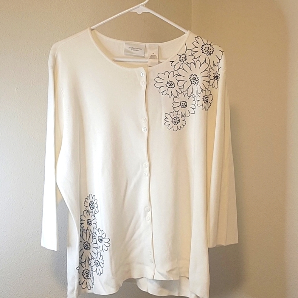 Vintage Liz Claiborne Charming Hues S-2 Dual Button Cardigan